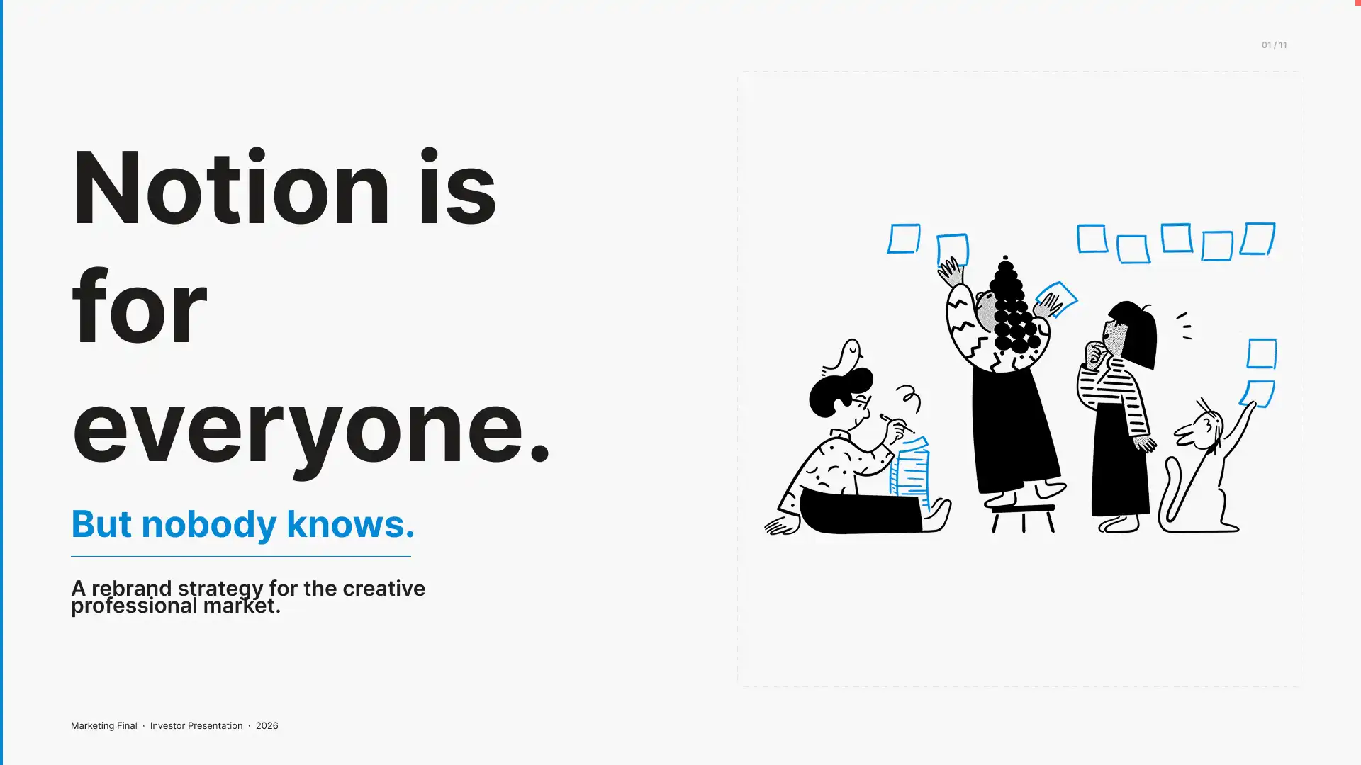 Notion Brand Pitch — slide 1