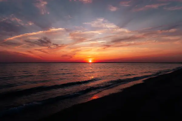 A sunset off chappy beach in west falmouth, one of the best ive seen in a while.